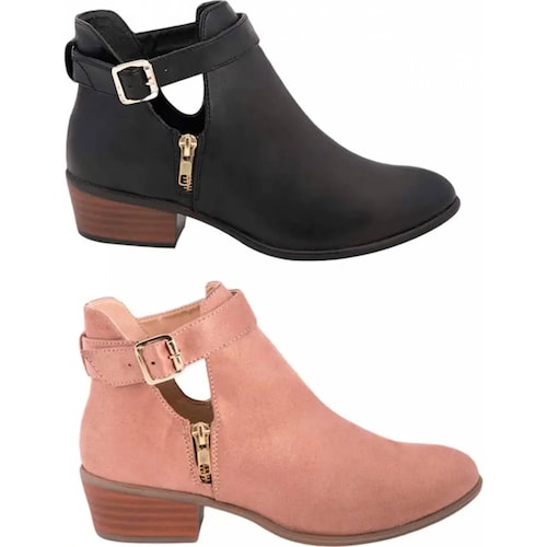 Kit 2 pares bota texano dama multicolor Pink By Price Shoes modelo 873