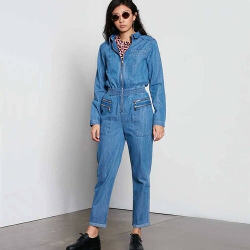 Overol/jumper casual dama azul Holly Land modelo 2408