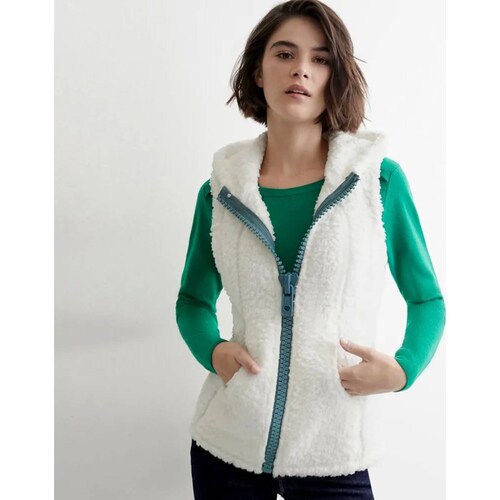 Chaleco abrigadora dama marfil Holly Land modelo 1213