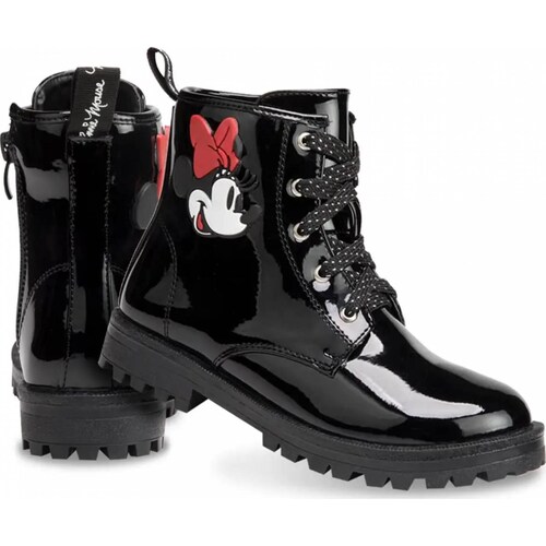 Bota hiker niña negro Minnie modelo 2514