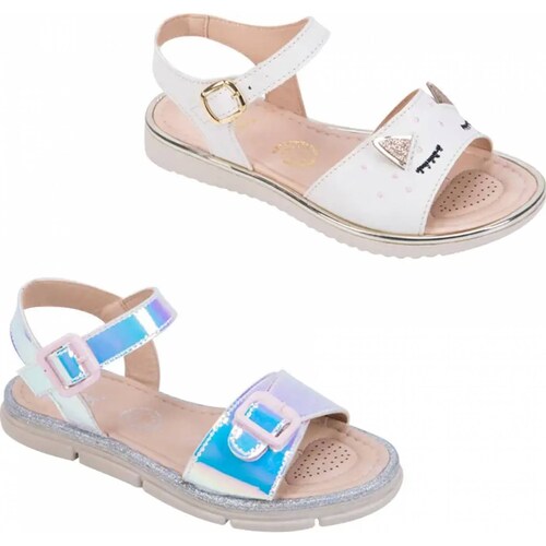 Kit 2 pares sandalia casual niña multicolor Vivis Shoes Kids modelo 9402