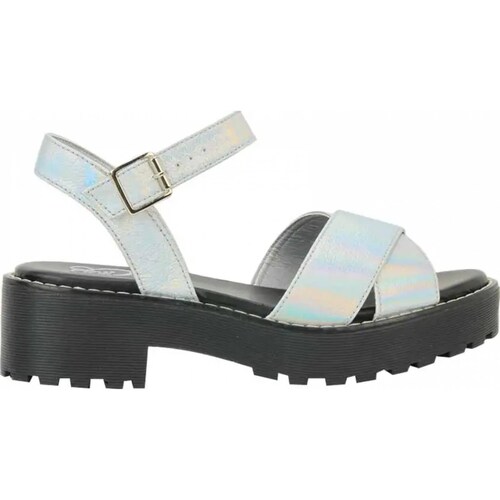 Sandalia casual dama plata Pink By Price Shoes modelo 9806