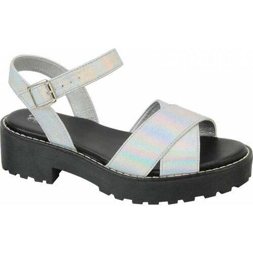Sandalia casual dama plata Pink By Price Shoes modelo 9806