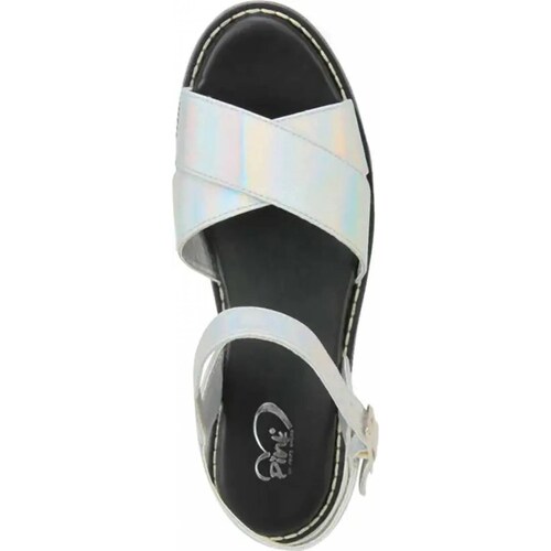 Sandalia casual dama plata Pink By Price Shoes modelo 9806