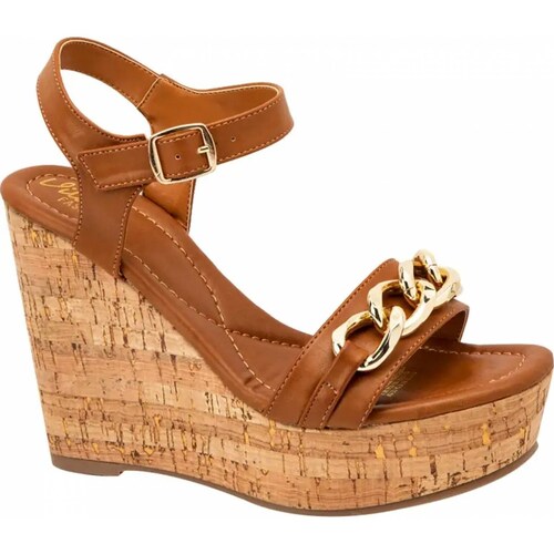 Sandalia casual dama camel Vi Line Fashion modelo 6333