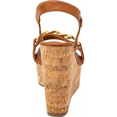 Sandalia casual dama camel Vi Line Fashion modelo 6333