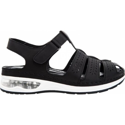 Sandalia confort dama negro Shosh modelo 8586