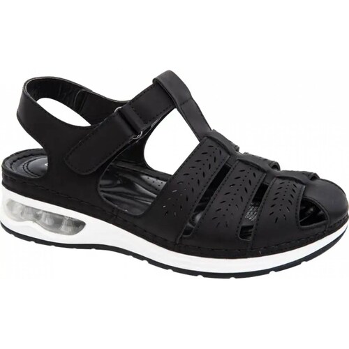 Sandalia confort dama negro Shosh modelo 8586