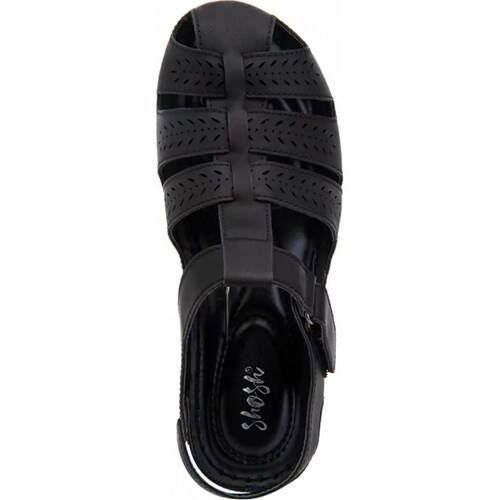 Sandalia confort dama negro Shosh modelo 8586