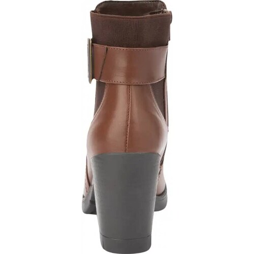 Bota casual dama cognac piel Sao Paulo modelo 3055