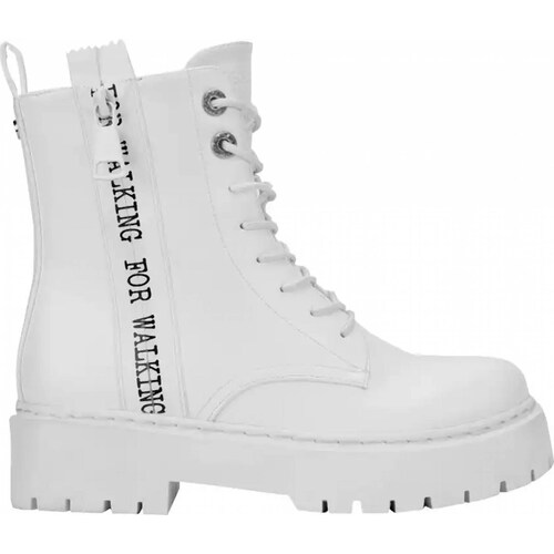 Bota militar dama blanco Belinda Peregrin modelo 0115
