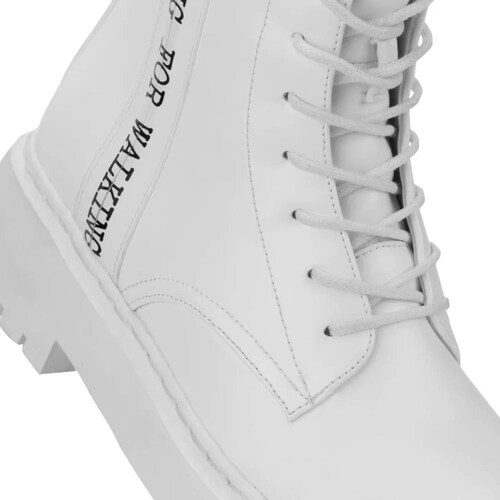 Bota militar dama blanco Belinda Peregrin modelo 0115