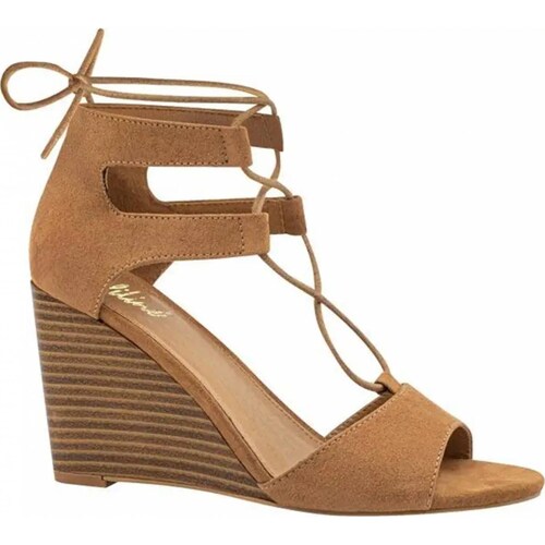 Sandalia casual dama camel Vi Line modelo 3925