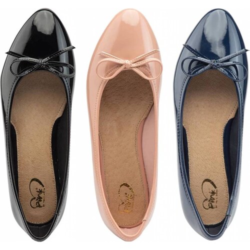Kit 3 pares ballerina casual dama multicolor Pink By Price Shoes modelo 2