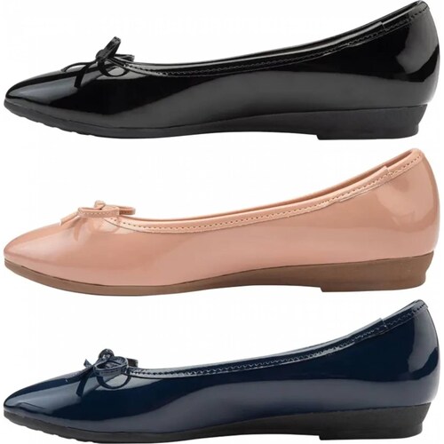 Kit 3 pares ballerina casual dama multicolor Pink By Price Shoes modelo 2