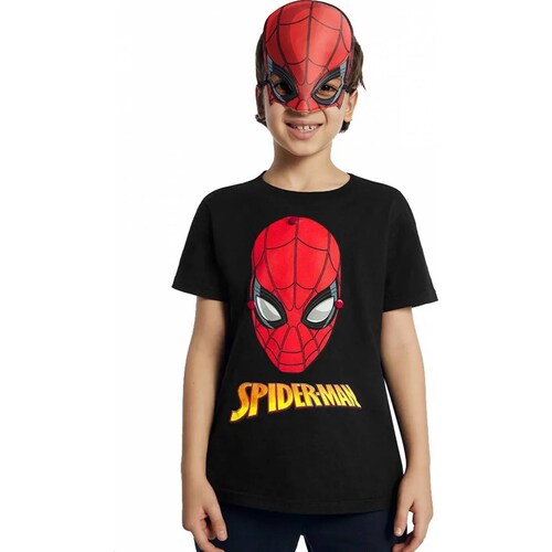 Playera casual niño negro Marvel modelo 6188