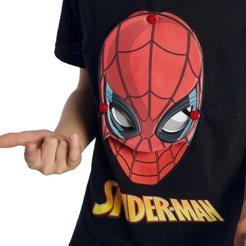 Playera casual niño negro Marvel modelo 6188