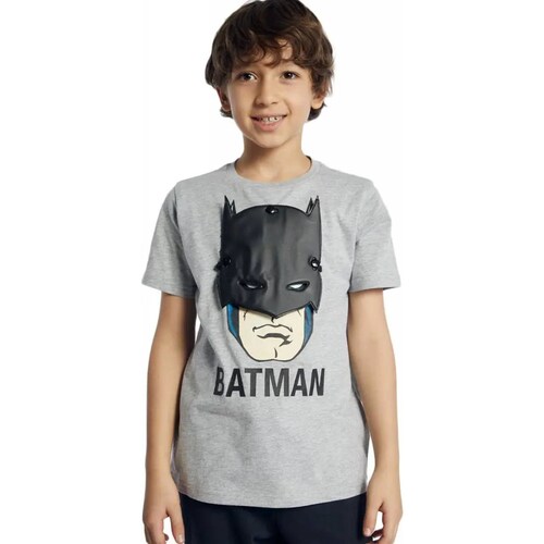 Playera casual niño gris Dc Comics modelo 6189