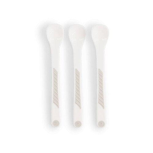Cucharas 4+m Twistshake 3pz Blanco