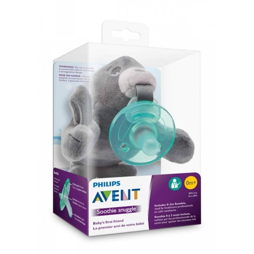 Peluche Chupón Soothie Snuggle Avent Leó.