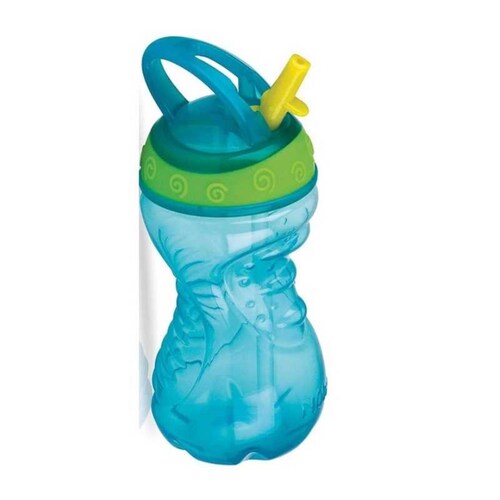 Vaso Flip it Pipeta Dura Nuby 10oz Aqua