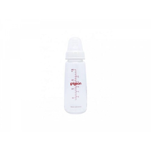 Biberón Pigeon Estándar Vidrio 6oz Blanc