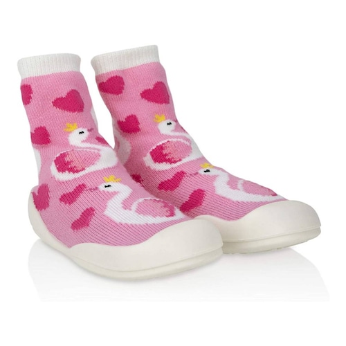 Calcetines Suela Goma Nuby Snekz Cisne M.