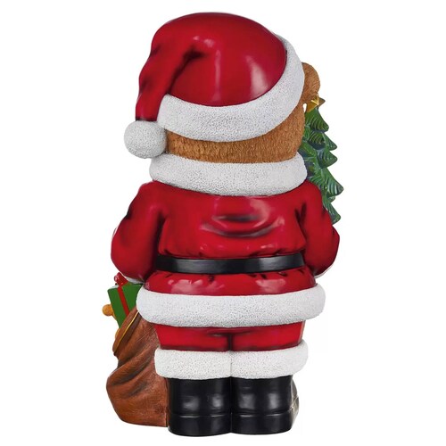 Oso Navideño con Árbol de Navidad Luces