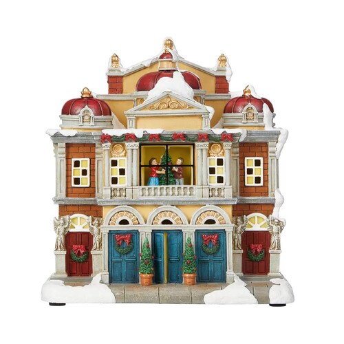 Villa Navideña Iluminada Y Musical 30pz
