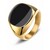 Anillo Hombre O Mujer Acero 316l Modelo Signet   Dorado