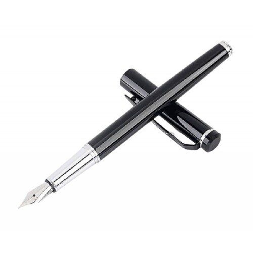 Pluma Fuente Marca Jinhao Modelo 101   Negro Brillante