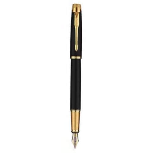 Pluma Fuente Marca Luoshi Modelo 03923 Negro Mate Y Dorado