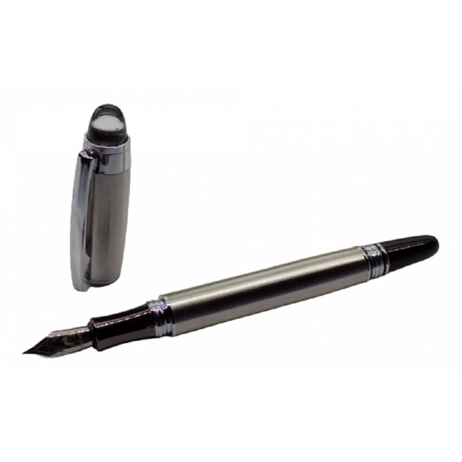 Pluma Fuente Marca Baoer Modelo 79 Acero Color Acero