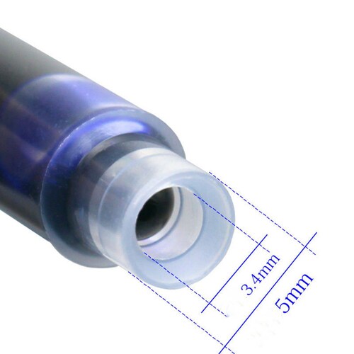 Cartucho De Tinta Para Pluma Fuente   34 mm   10 u   Verde