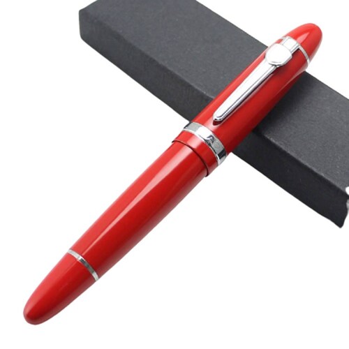 Jinhao X750 Pluma Estilográfica De Punta Media Fina De 0,5 Mm De Rhapsody Ink Pens (10 Cartuchos Negros
