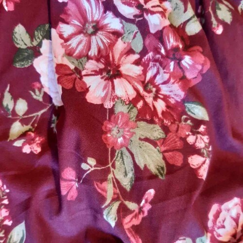 Blusa Campesina Con Estampado De Flores