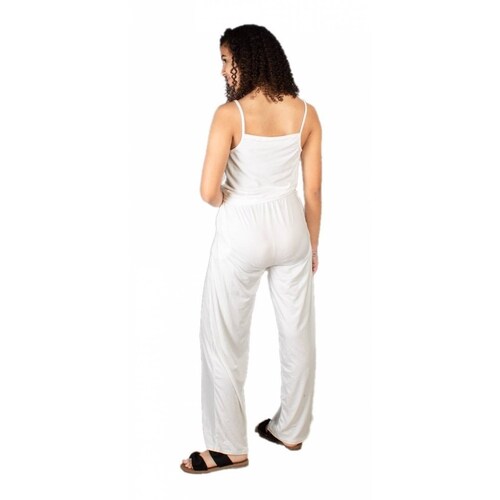Jumper Mono Largo Liso De Tirantes Color Blanco O Negro
