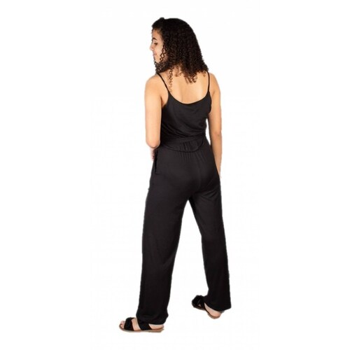 Jumper Mono Largo Liso De Tirantes Color Blanco O Negro