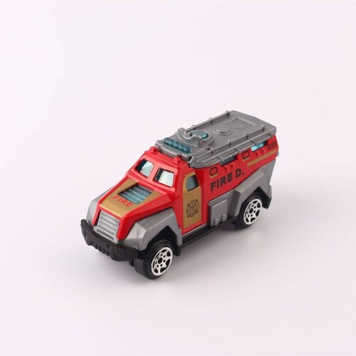 Carritos Metalicos De Coleccion: Estacion De Bomberos Rojo