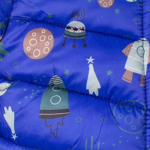 Chamarra Infantil Estampada Doble Vista Cohetes