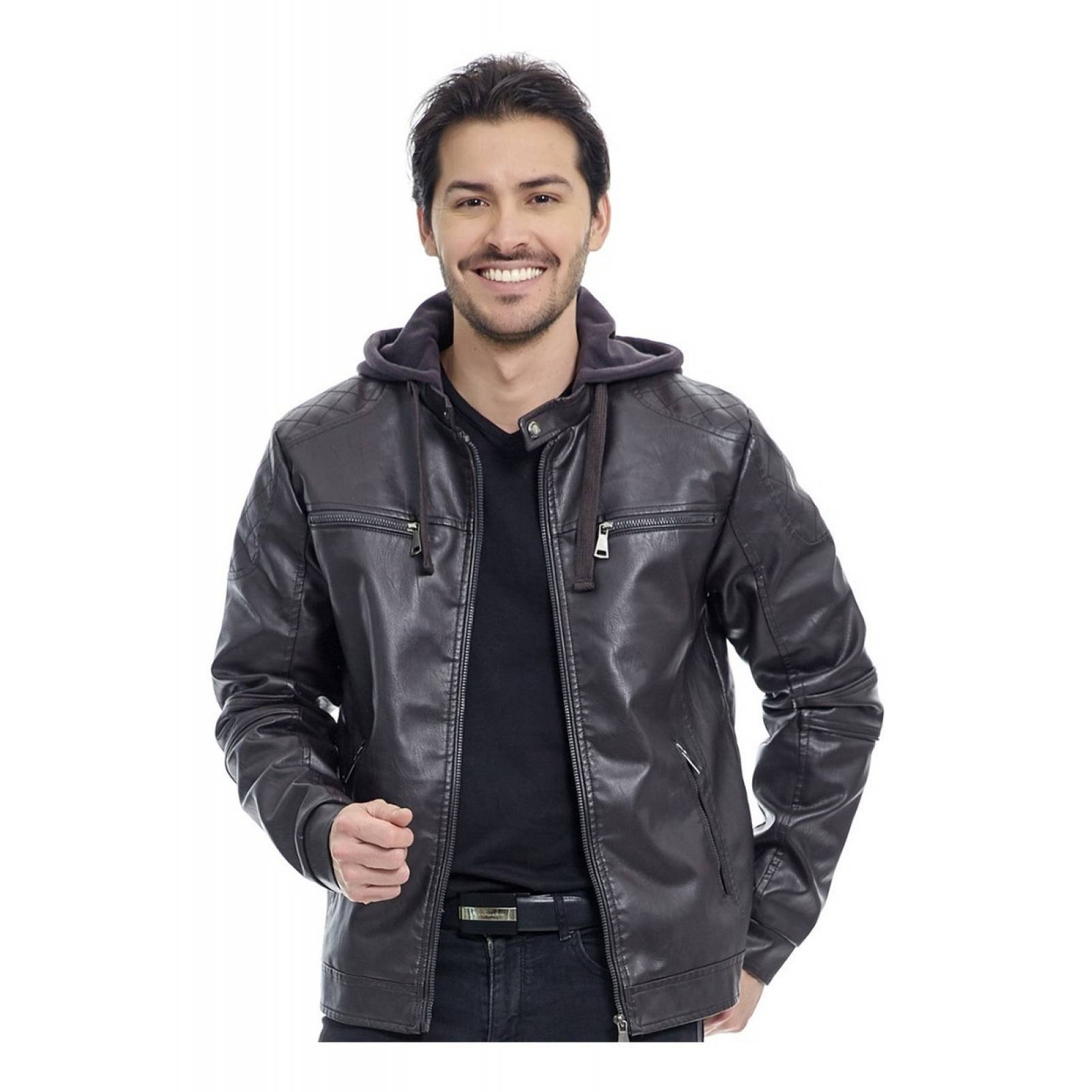 Chamarras de piel para hombre motociclista new arrivals