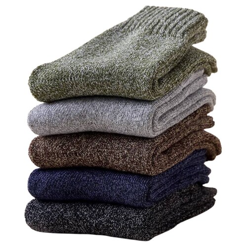 Set de calcetines de invierno para hombre.