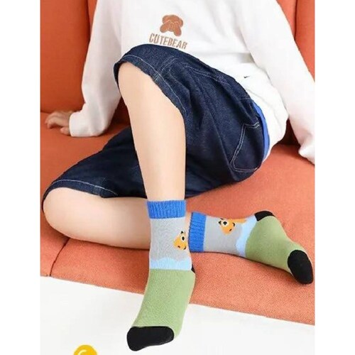 Set de calcetines de algodón para niños Dinosaurio.