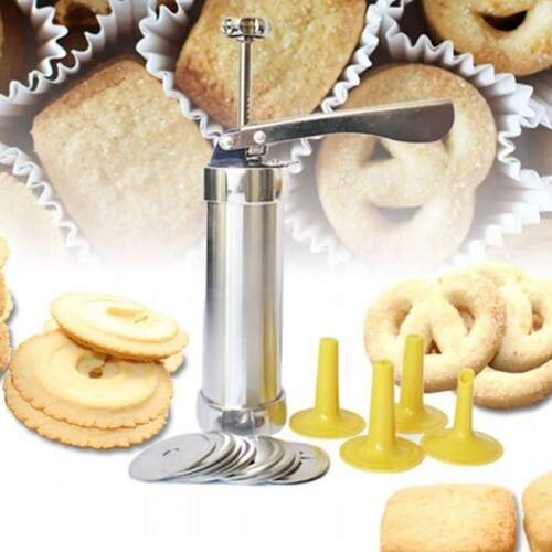 MÁQUINA PARA GALLETAS Y DECORACIÓN TIPO PRENSA MANUAL