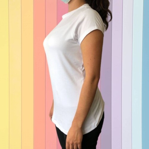 PAQ 10 PZ PLAYERA BLANCA PARA DAMA IDEAL PARA SUBLIMACIÓN