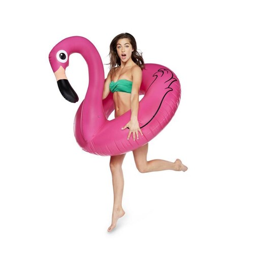 FLOTADOR SALVAVIDAS EN FORMA DE FLAMINGO ROSA 