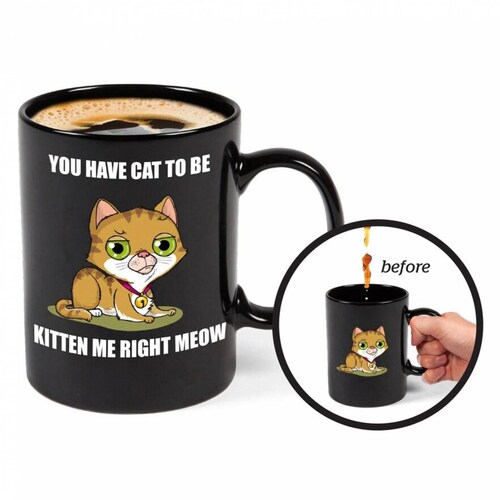 Taza mágica con diseño de Gato 