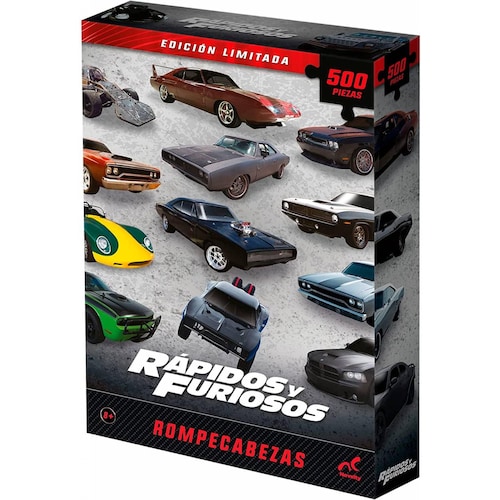 Rompecabezas Rápidos y Furiosos 500 piezas coleccionable 