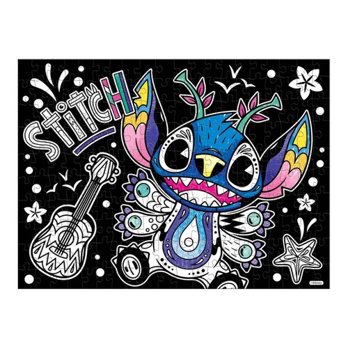 Rompecabezas Stitch Disney Alegrías aterciopelado para colorear 200 piezas 