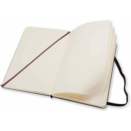 Libreta Moleskine Pasta Dura Negro Hoja Blanca 